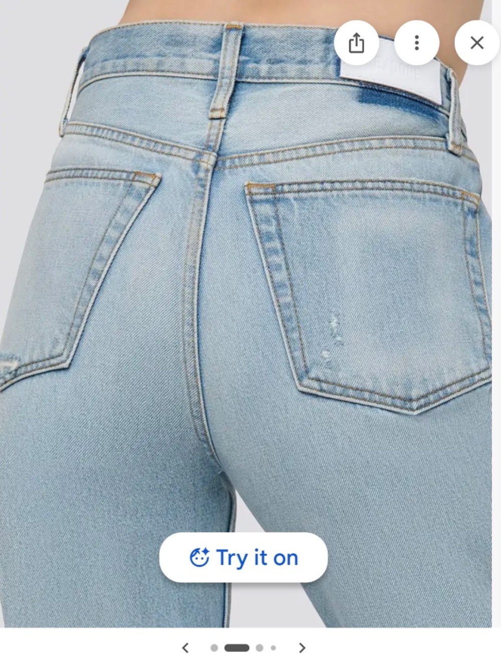 Re/Do 70's High rise Skinny Bootcut Model. - Picture 2 of 10